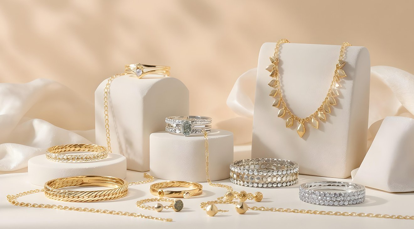 Gold, Silver & Imitation Jewellery Gold, Silver, Imitation Jewellery - Image 1